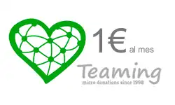 Teaming micro donativos de 1 euro al mes - Asense-A